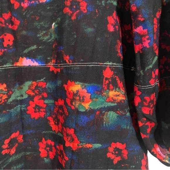 RACHEL COMEY x TARGET Kodak Red Floral Print Volume 3/4 Sleeve I Size: 6 - Picture 11 of 13